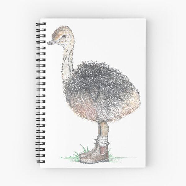 Item preview, Ostrich Chick in Chelsea Boots designed and sold by JimsBirds.
