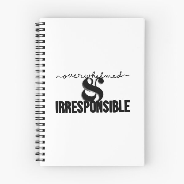 Item preview, Abrumado e irresponsable designed and sold by iNeedAdult.