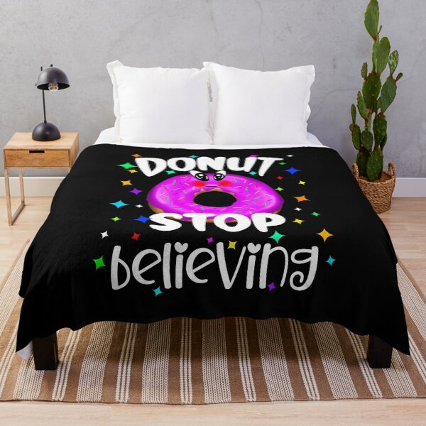 Item preview, Donut Stop Believing, Cute Donut, Motivational Quote designed and sold by orangeblue21.
