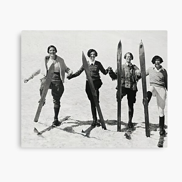 Girl Gone Skiing Canvas Print