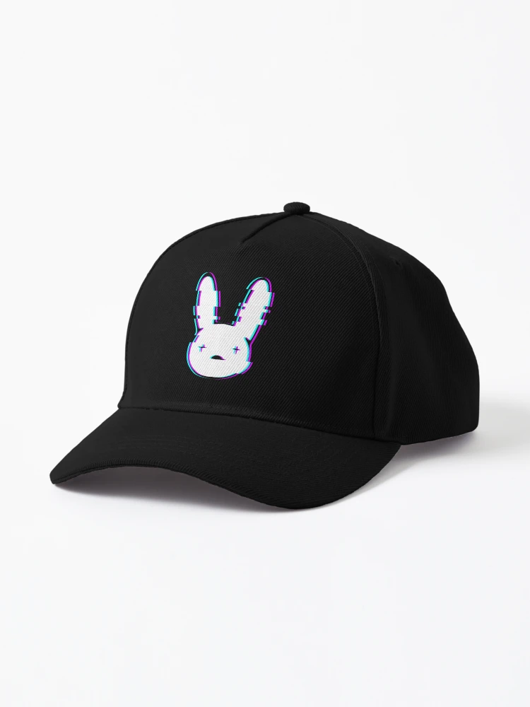 Glitched Bad Bunny Logo Cap for Sale by Yarns-Basket