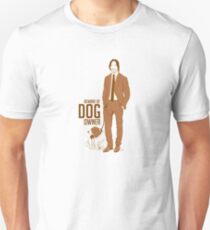 Camiseta unisex Cuidado con el dueño del perro