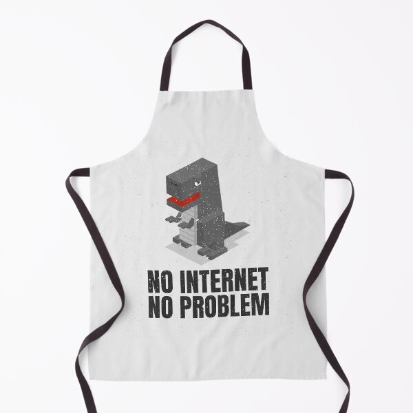Item preview, Retro T-rex - No Internet, No Problem designed and sold by Studio TANFF.