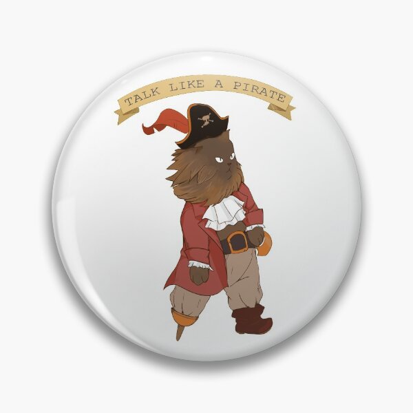 Item preview, talk like a pirate with a cat dressed up as a pirate  designed and sold by nishi-T.