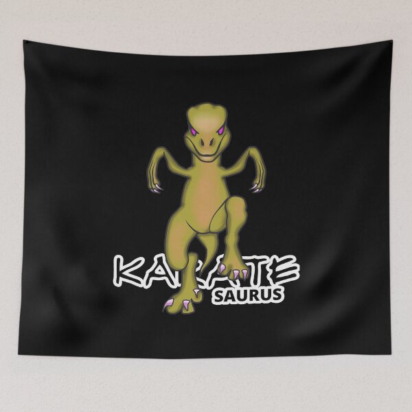 Item preview,  Karatesaurus Raptor Crane Kick - Funny Dino Karate designed and sold by ViewerEqualsPhoton.