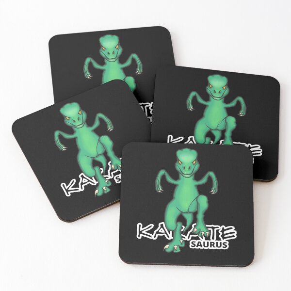Item preview, Karatesaurus Raptor Crane Kick - Funny Dino Karate designed and sold by ViewerEqualsPhoton.