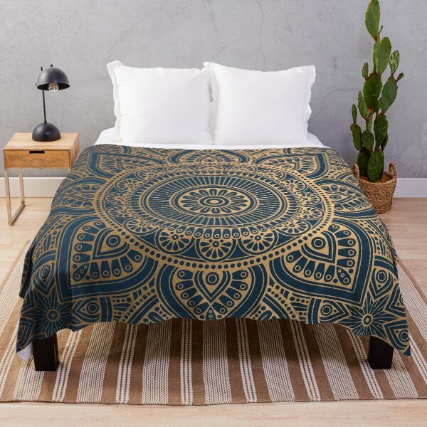 Item preview, Benjamin Moore Midnight Gold Mandala Pattern With Gold Shimmer designed and sold by Vic Torys ☆.