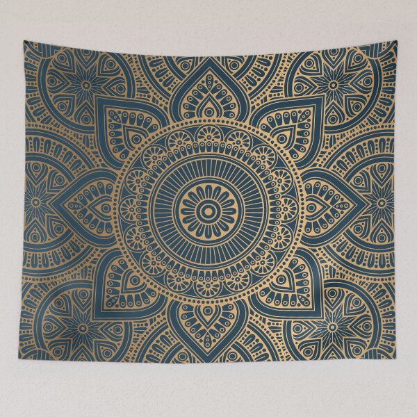 Item preview, Benjamin Moore Midnight Gold Mandala Pattern With Gold Shimmer designed and sold by Vic Torys ☆.