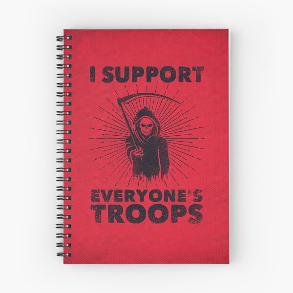 Item preview, I Support Everyone's Troops (Political /Statement) - Grim Reaper  designed and sold by badbugs.