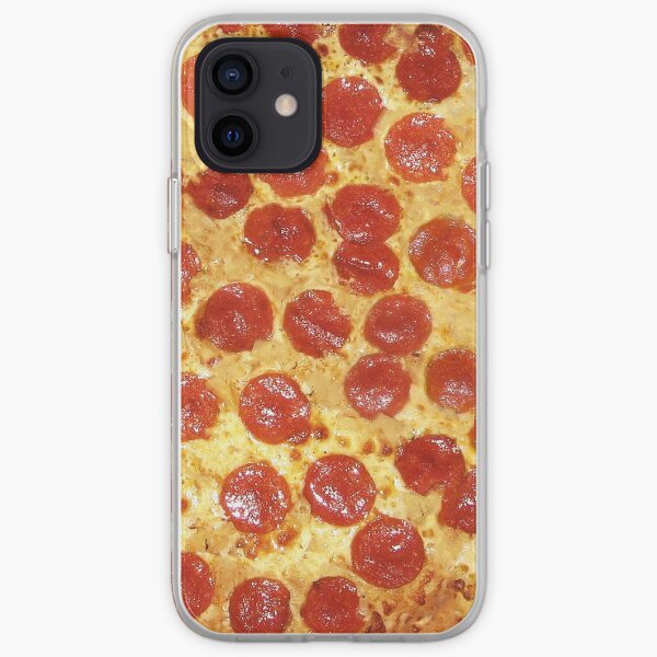 Delicious Pepperoni / Salami Pizza - Pattern with extra cheese iPhone Soft Case