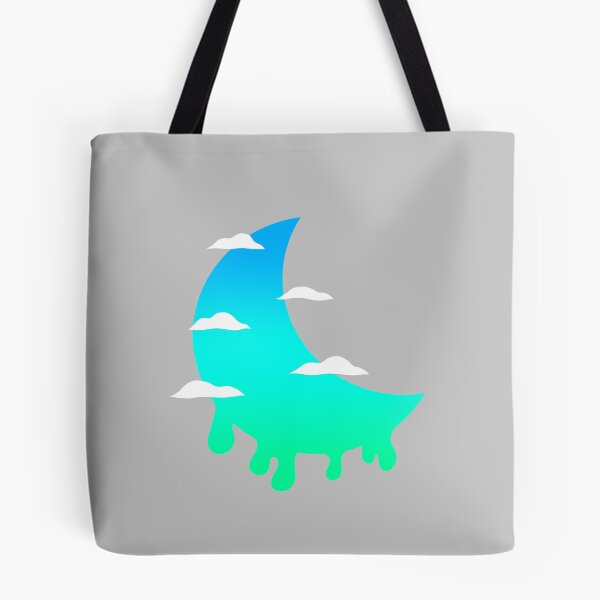 Item preview, Melting Moon - Blue, Teal, & Green designed and sold by TheeForestFox Shop.