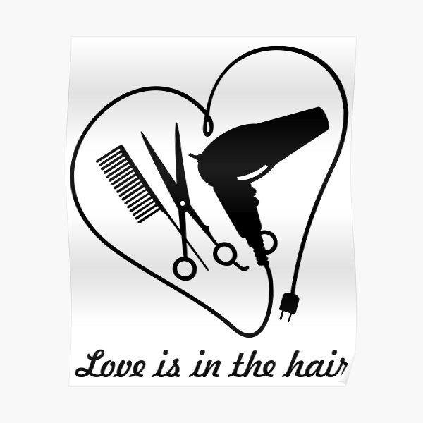 love,hair stylist,hair stylists tools,comb,scissors,hairdryer.