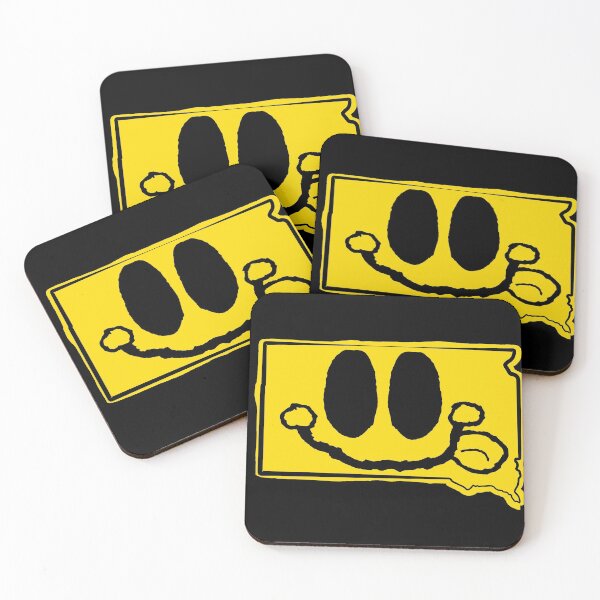 Item preview, South Dakota Happy Face with tongue sticking out designed and sold by pelagio.