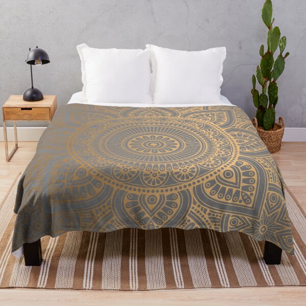 Item preview, Charcoal Gold Mandala Pattern Illustration With Gold Shimmer designed and sold by Vic Torys ☆.