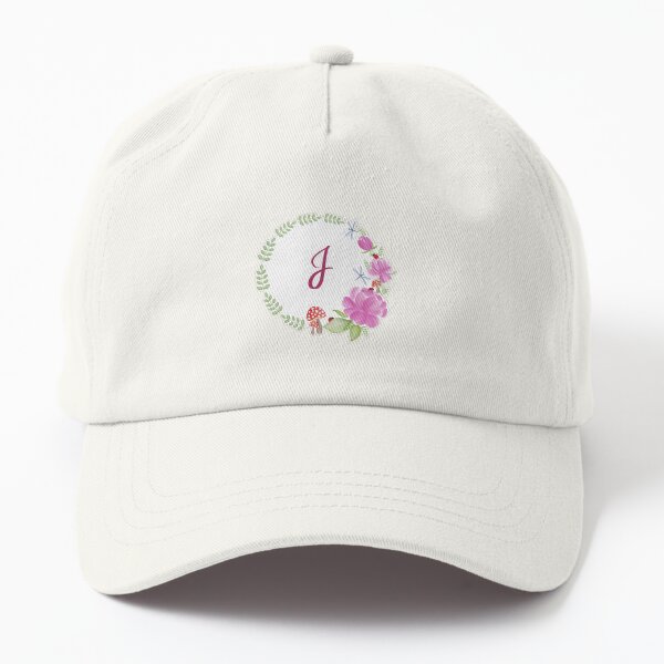 J Monogram Sticker Dad Hat