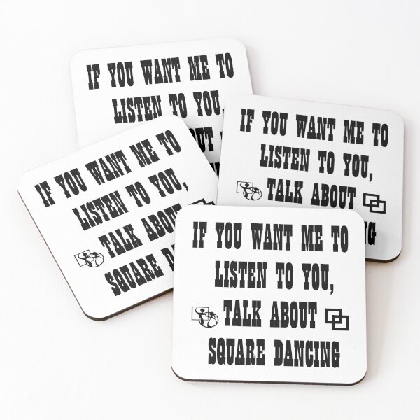 Item preview, SQD Listen BLK designed and sold by Square Dancing Gifts & Merchandise.