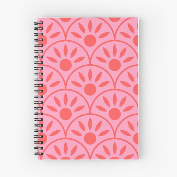 Item preview, Pink floral Japanese Wave Geometric designed and sold by Carolanne112.