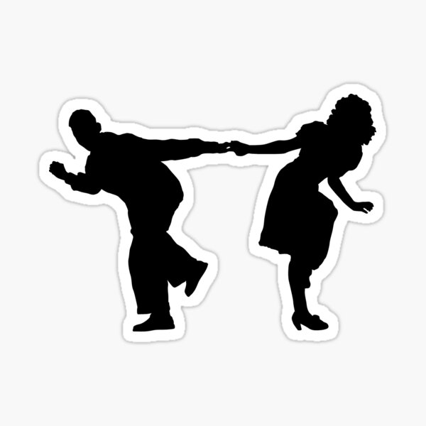 Swing dancers2 Sticker