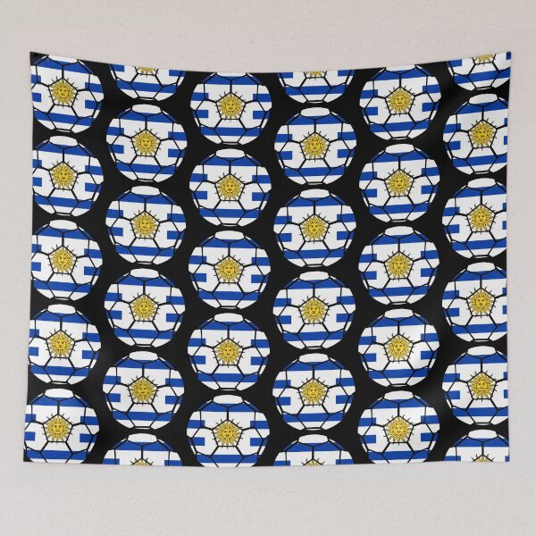 Item preview, Uruguay Football / Soccer Flag Graphic #2 designed and sold by iheartsport.