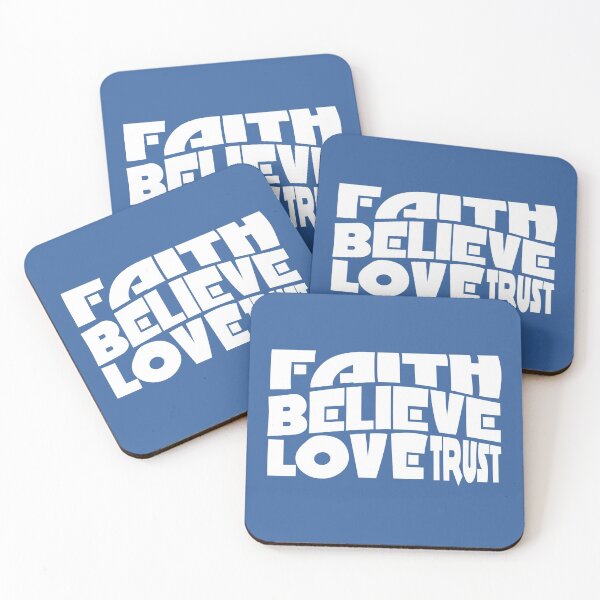 Item preview, Faith Believe Love Trust designed and sold by DAFIN.