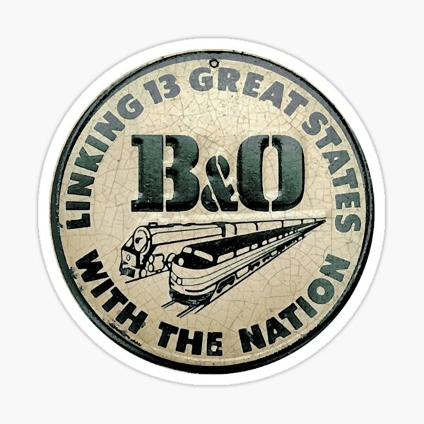 "B&O Railroad 1 " Sticker For Sale By Iccouturier | Redbubble