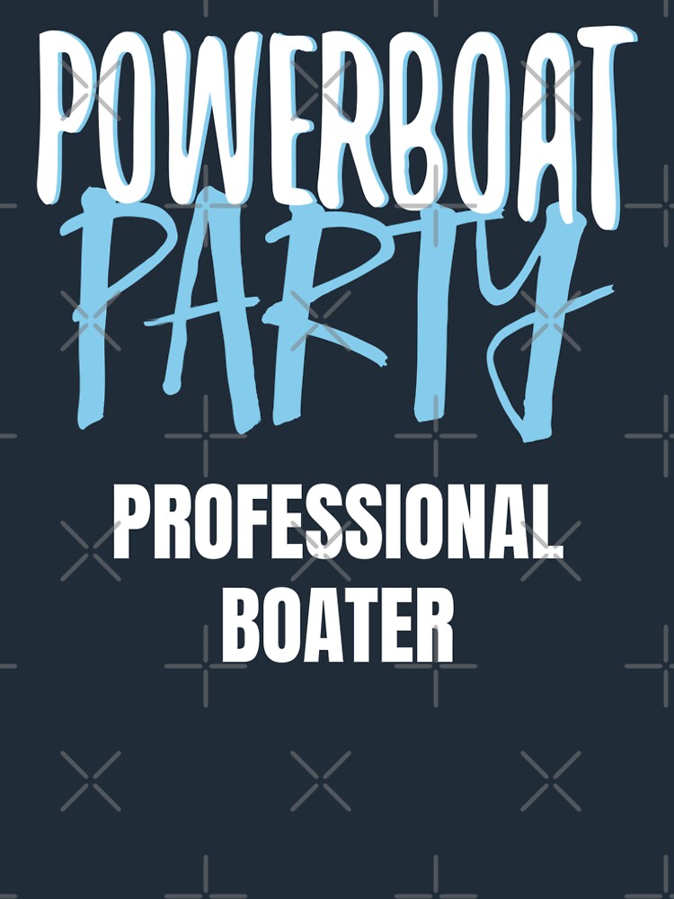 Thumbnail 6 of 6, Premium T-Shirt, Powerboat Party Lifestyle Clothing [LOGO V.1 - PROFESSIONAL BOATER] designed and sold by Powerboat Party.