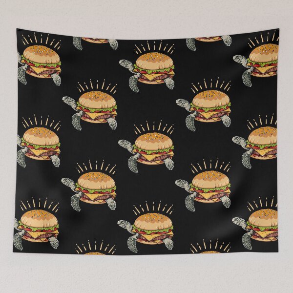 Item preview, turtles + burger  designed and sold by WinesickleS.