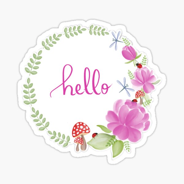Hello Sticker Sticker