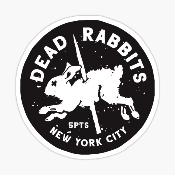 "Dead Rabbits " Sticker for Sale by ahgurske Redbubble