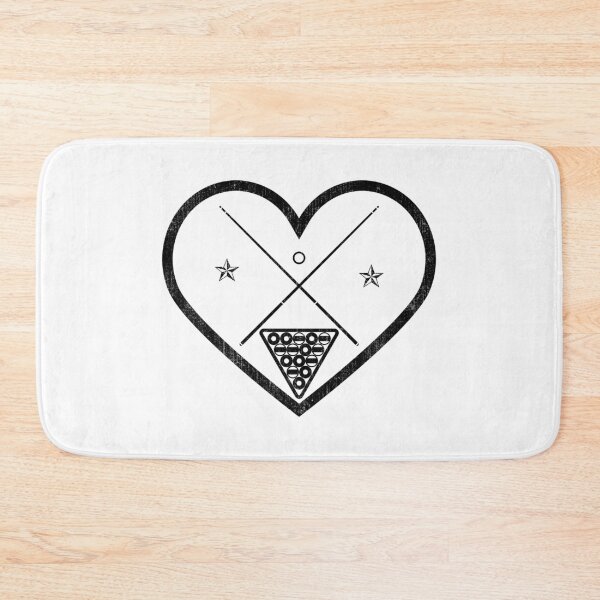 Item preview, I Heart Billiards Vintage Grunge Black designed and sold by iheartsport.
