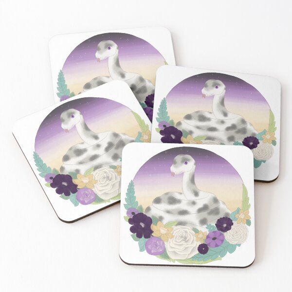 Item preview, Snake in Flowers- Nonbinary Pride designed and sold by Honeebunny.
