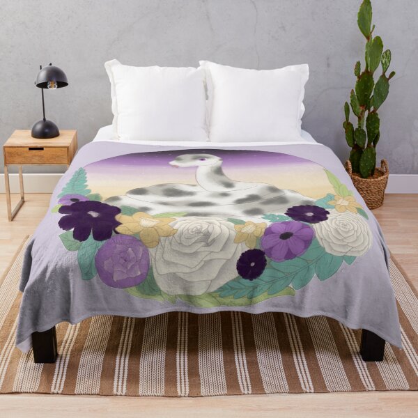 Item preview, Snake in Flowers- Nonbinary Pride designed and sold by Honeebunny.