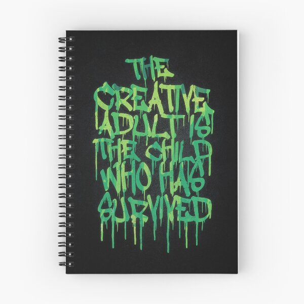 Item preview, Graffiti Tag Typography! The Creative Adult is the Child Who Has Survived  designed and sold by badbugs.