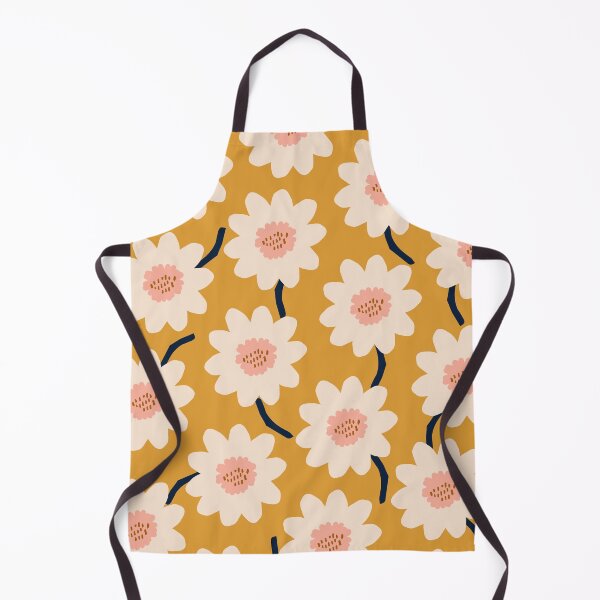 Flower field - yellow Apron