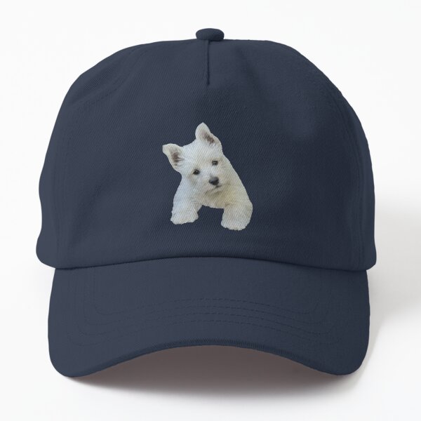 West Highland White Terrier Puppy portrait 3 Dad Hat