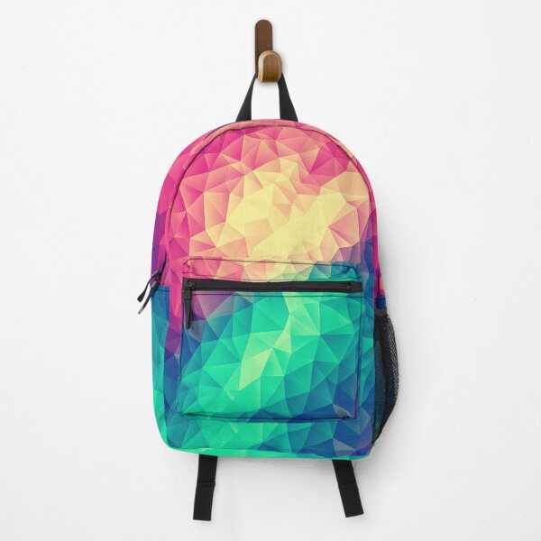 Item preview, Abstract Polygon Multi Color Cubism Low Poly Triangle Pride / LGBT Design designed and sold by badbugs.