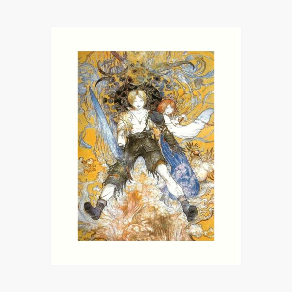 yoshitaka amano - magic final fantasy Art Print