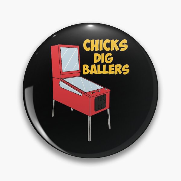 Item preview, Chicks Dig Ballers Pinball Machine  designed and sold by ahgurske.