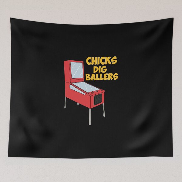 Item preview, Chicks Dig Ballers Pinball Machine  designed and sold by ahgurske.