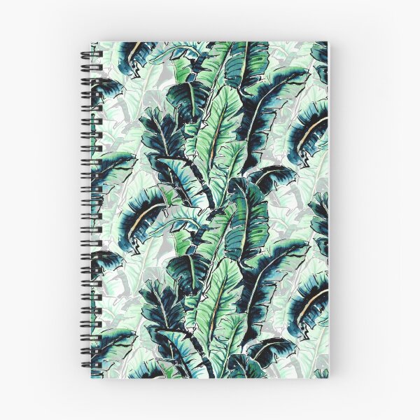 Item preview, Watercolor Tropical Banana Palm Leaf Pattern designed and sold by Yuliya Shora.