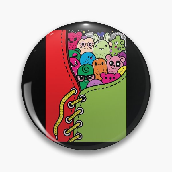 Item preview, doodle monsters hiding in sneaker  designed and sold by WinesickleS.