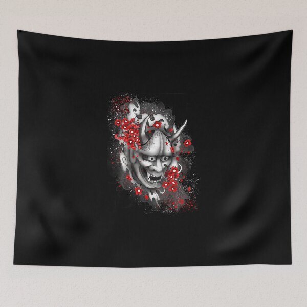 Item preview, Hannya Mask and sakuras  designed and sold by marlineseu.