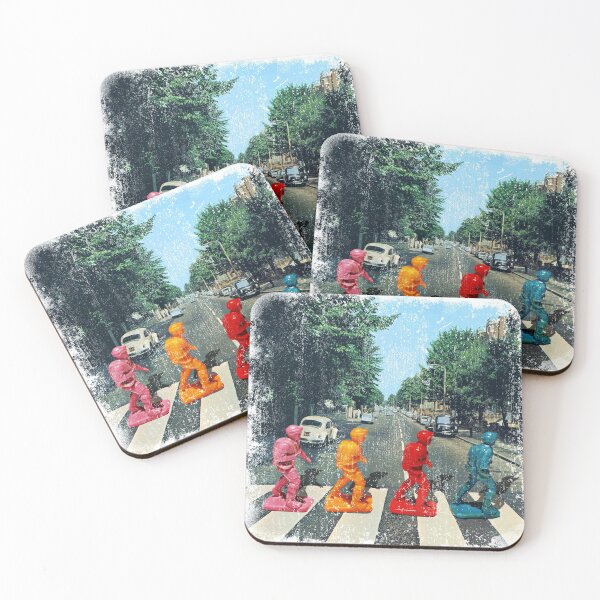 Item preview, Fab Four of Fireball Island - Grunge Style designed and sold by huddycreative.