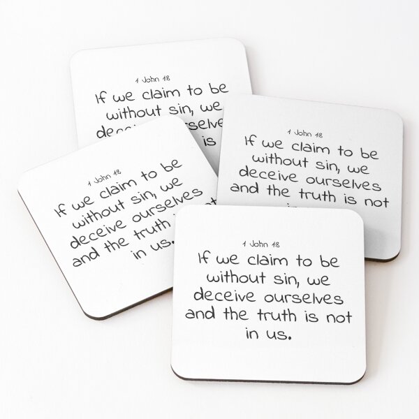 Item preview, Bible verse: 1 John 1:8 designed and sold by john-3-16.