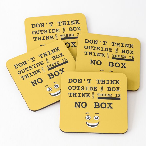 Item preview, Think outside no box required don't think outside the box think like there is no box designed and sold by JustMindBlowing.