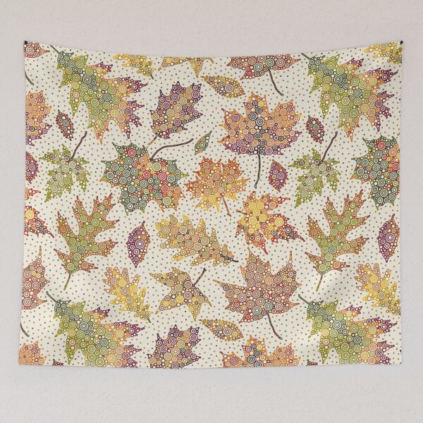 Item preview, Nature’s Watercolor Circular Autumn Leaf Pattern designed and sold by Pierre Bernard Jr.