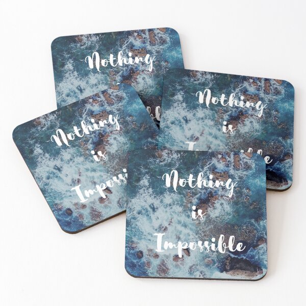 Item preview, Nothing is Impossible Motivational Texts designed and sold by HiVibeDesign.