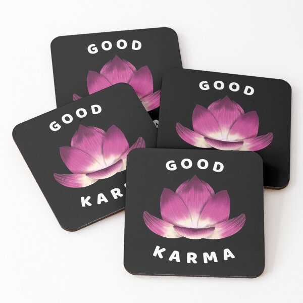Item preview, Good Karma Pink Lotus Flower Blossom Design designed and sold by OnyxMoonDesigns.