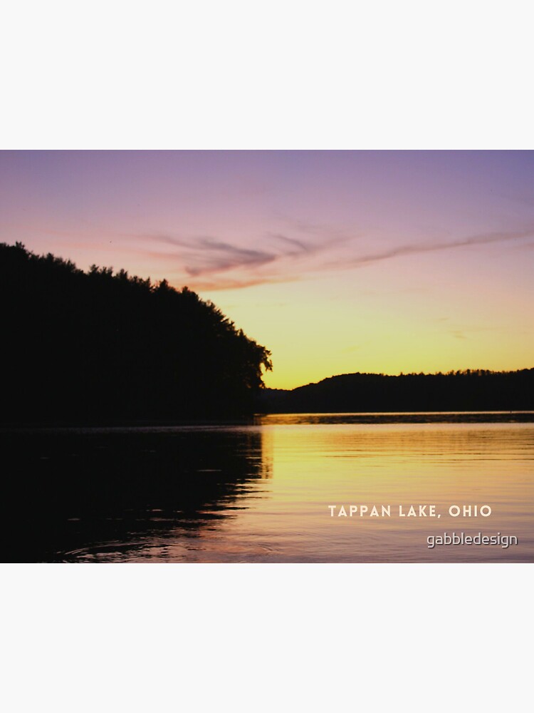 "Tappan Lake Postcard Style" Sticker for Sale by gabbledesign Redbubble