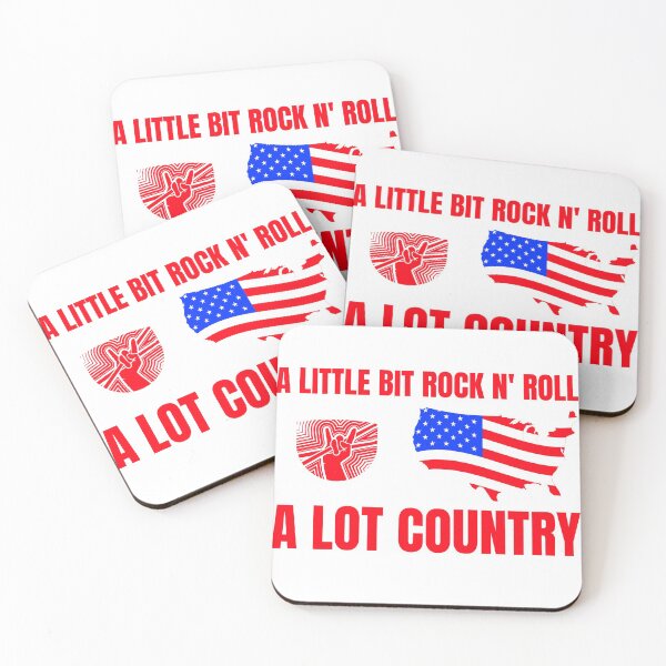 Item preview, A Little Bit Rock N' Roll A Lot Country designed and sold by TAPDesigns.